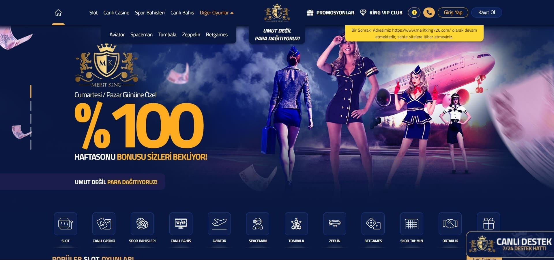 Meritroyalbet Casino'nun resmi web sitesi