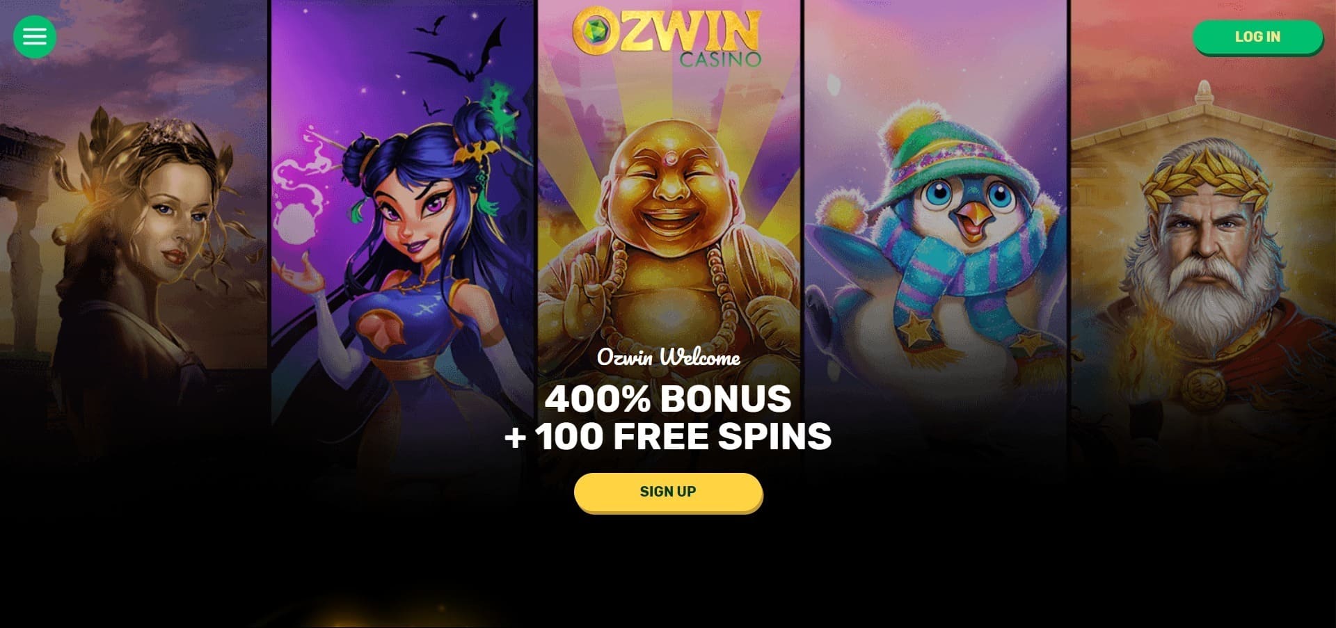 Ozwin Casino'nun resmi web sitesi