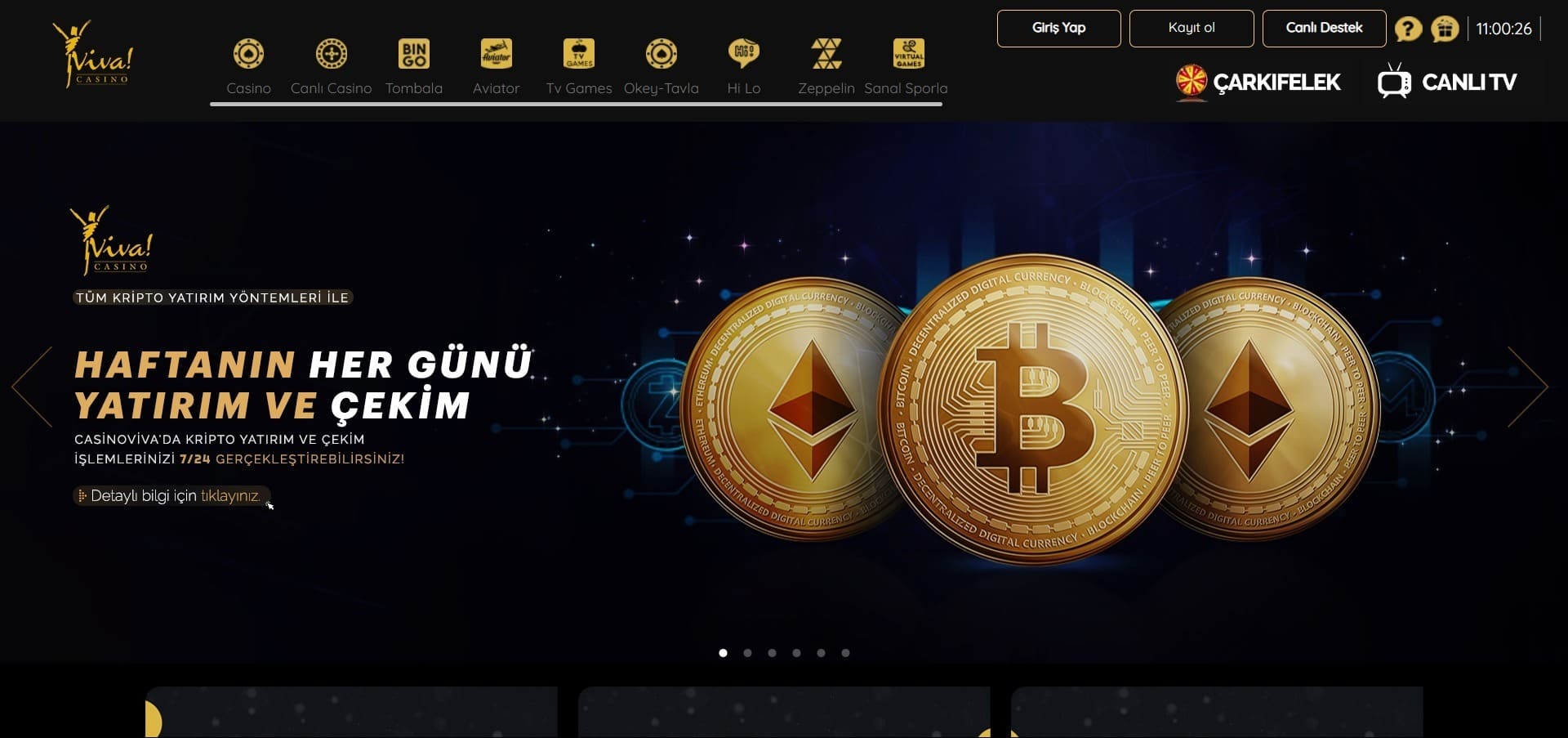 Casino Viva'nun resmi web sitesi